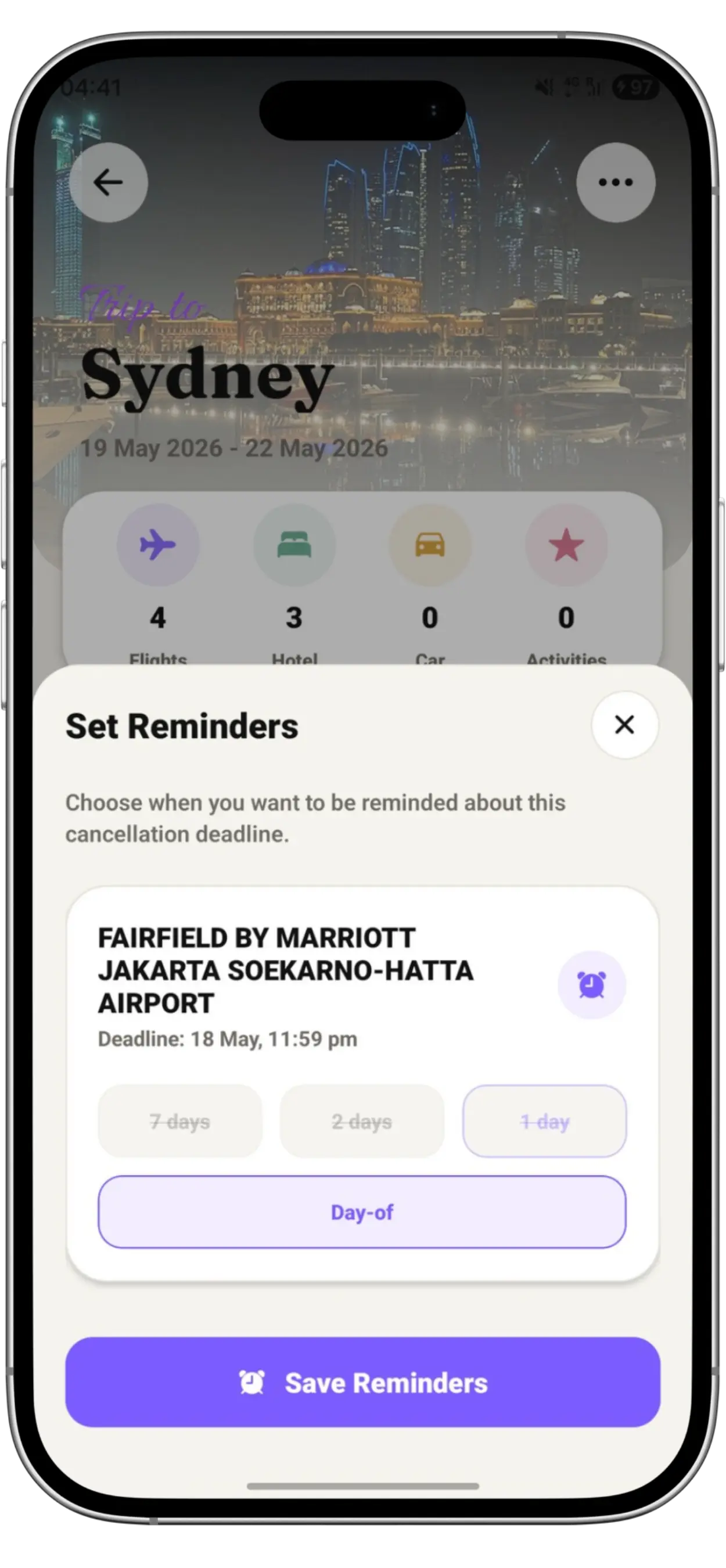 Never Miss Free Cancellation
