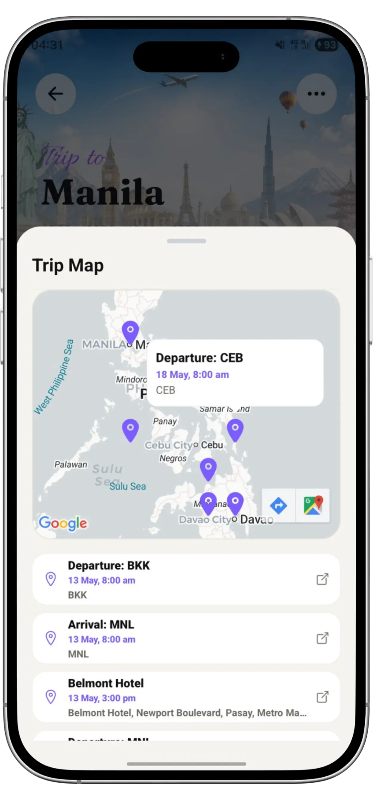 Navigate the Trip Visually